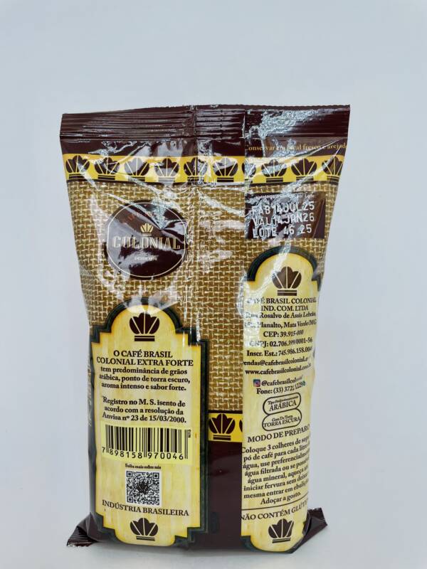 Café Brasil Colonial Extra Forte 250g 100% arábica - Imagem 2