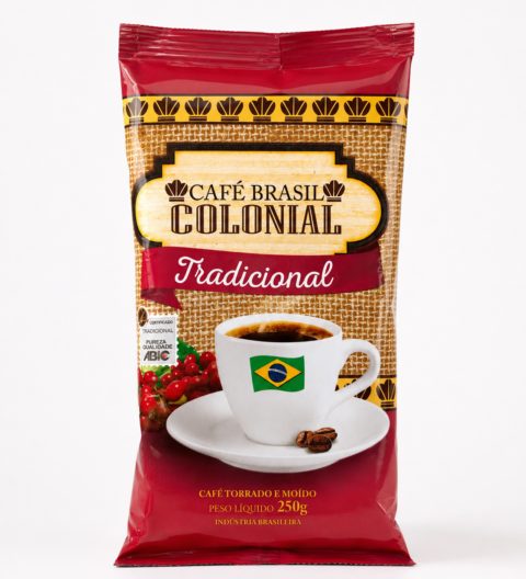 Café Brasil Colonial Tradicional 250g 100% arábica