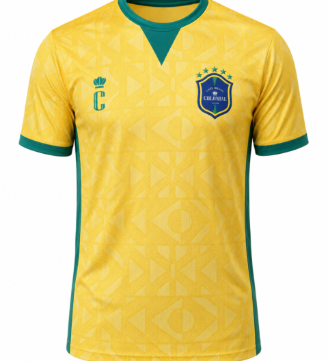 Camisa Café Brasil Colonial Copa 2026 — Edição Torcida Brasil